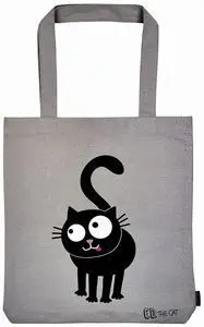 Bolsa Gris de Tela Ed el Gato