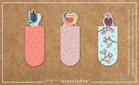 Marcapaginas Magnetico Pajaros 6 Unidades
