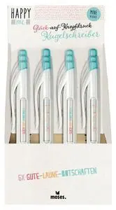 Expositor 12 Boligrafos Mensajes Happy me