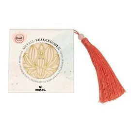 Marcapaginas Metal Lotus con Borlo