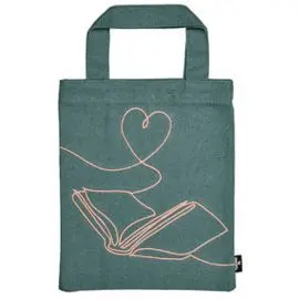 Bolsa de Tela con Bordado para Libro