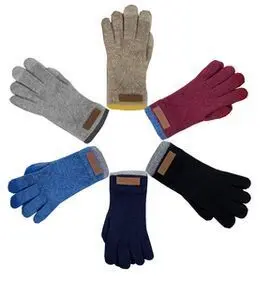 Guantes Señora de Lana Motivo Trenzado Talla Unica