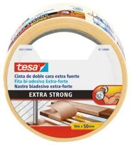 Cinta Doble Cara Extra Fuerte 10M X 50Mm Beige Moq