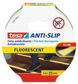 Cinta Antideslizante 5M X 25Mm Fluorescente