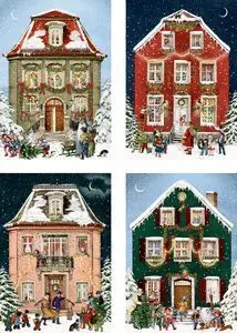 Calendario Adviento Casas Victorianas en Navidad