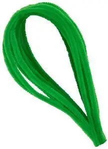 Varilla Chenille Color Verde 15 Piezas