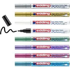 Rotulador Edding 751 Blister 8 Colores Metalizados