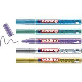 Rotulador Edding 780 Blister 5 Colores Metalizados