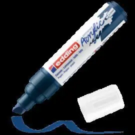 Marcador Acrilico Edding 5000 Trazo Grueso Azul no