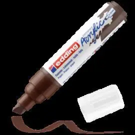 Marcador Acrilico Edding 5000 Trazo Grueso Marron