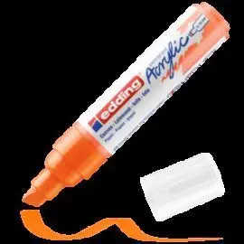 Marcador Acrilico Edding 5000 Trazo Grueso Naranja
