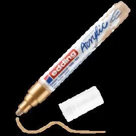 Marcador Acrilico Edding 5100 Trazo Medio Oro