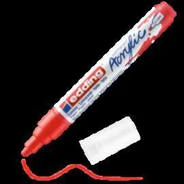 Marcador Acrilico Edding 5100 Trazo Medio Rojo Tra