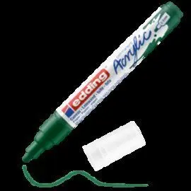 Marcador Acrilico Edding 5100 Trazo Medio Verde Mu