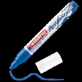 Marcador Acrilico Edding 5100 Trazo Medio Azul Gen