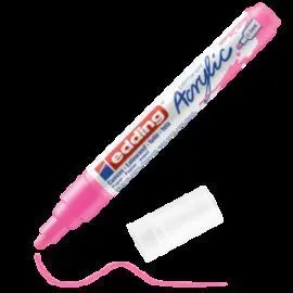 Marcador Acrilico Edding 5100 Trazo Medio Rosa Neo