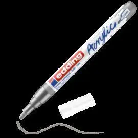 Marcador Acrilico Edding 5300 Trazo Fino Plata