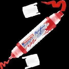 Marcador Acrilico 3D Edding 5400 Rojo Trafico
