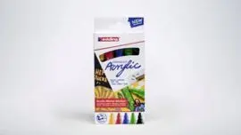 Marcador Acrilico Edding 5100 Trazo Medio 5 Colore