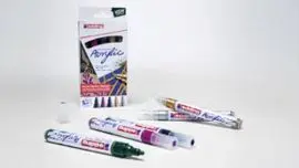 Marcador Acrilico Edding 5100 Trazo Medio 5 Color