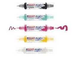 Marcador Acrilico 3D Edding 5400 5 Colores Surtido