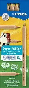 Lapiz de Color Lyra Super Ferby Natural Mina 4 Col