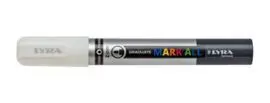 Marcador Permanente Lyra Mark All 2 mm Blanco