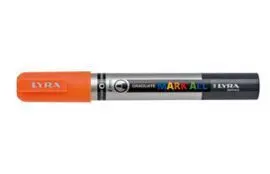 Marcador Permanente Lyra Mark All 2Mm Naranja Neon