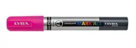 Marcador Permanente Lyra Mark All 2Mm Rosa Neon