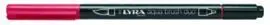 Rotulador Lyra Aqua Brush Duo Rojo Pompeya