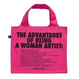 Bolsa Plegable Loqi Guerrilla Girls Woman Artist