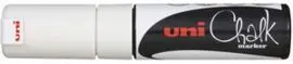 Marcador Uni Chalk Tiza Liquida 8,0Mm Blanco