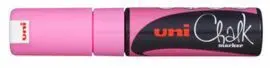 Marcador Uni Chalk Tiza Liquida 8,0Mm Rosa