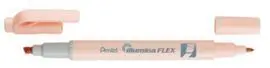 Marcador Fluorescente Doble Punta Flex Naranja Pas