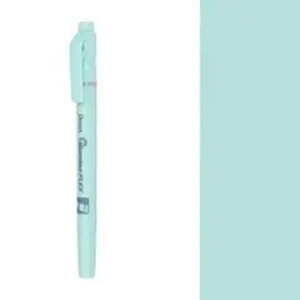 Marcador Fluorescente Doble Punta Flex Azul Claro