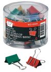 PINZAS ABATIBLES DE COLORES DE 35 MM BOTE 24 UDS