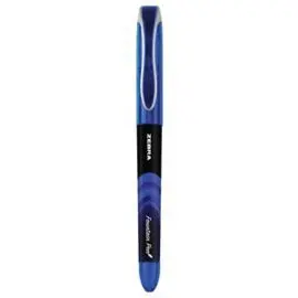 Pluma Zebra Desechable Azul