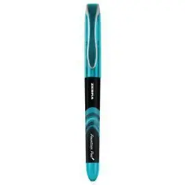 Pluma Zebra Desechable Azul Claro