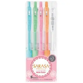 Boligrafo Zebra Sarasa Gel Clip 0,5 Milk 5 Colores