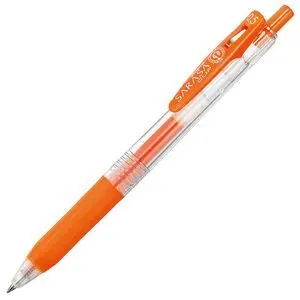 Boligrafo Zebra Sarasa Gel Clip 0,5 Naranja