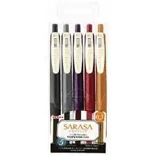 Boligrafo Zebra Sarasa Clip 5 Colores Vintage 2