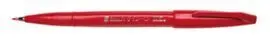 Rotulador Pentel Touch con Punta de Pincel Rojo