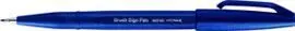 Rotulador Pentel Touch Pastel Punta de Pincel Azul