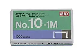 Grapas Max no. 10 - 1M Caja 1000 Unidades