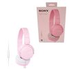 AURICULARES DIADEMA SONY MICROFONO ROSA