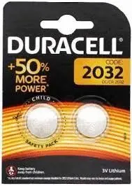 Pila Boton Litio Duracell Cr2032 3V Blister 2 uds