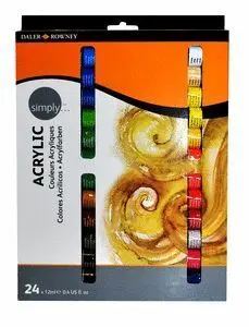 Estuche 24 Tubos Pintura Acrilica 22Ml Graduate