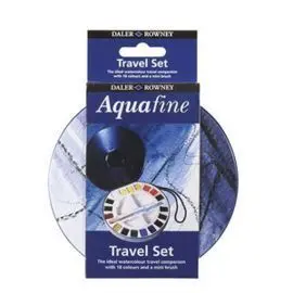 Set Acuarela Mini Aquafine 18 Colores Caja Metalic