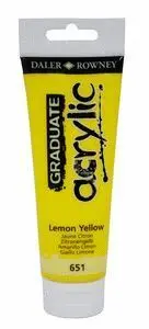 Pintura Acrilica Graduate 120Ml Lemon Amarillo