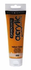 Pintura Acrilica Graduate 120Ml Amarillo Ochre